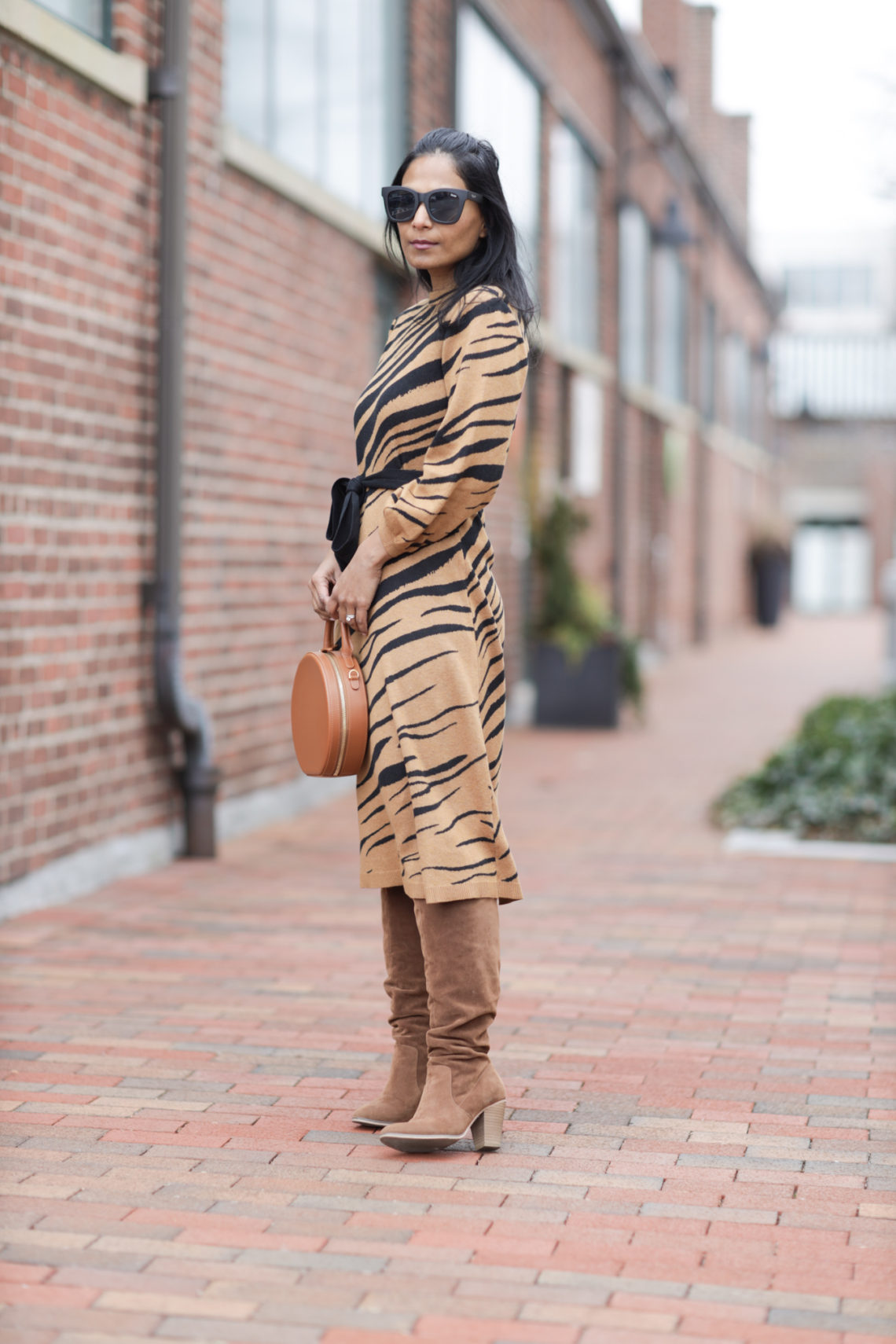 Sweater dress for easy winter style